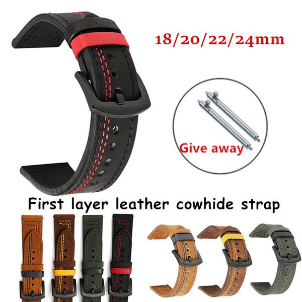 watch bands retro ledger line genuine leather watchband 18mm 20mm 22mm 24mm for samsung galaxy 42mm 46mm bracelet strap, Black;brown
watch bands retro ledger line genuine leather watchband 18mm 20mm 22mm 24mm for samsung galaxy 42mm 46mm bracelet strap, Black;brown