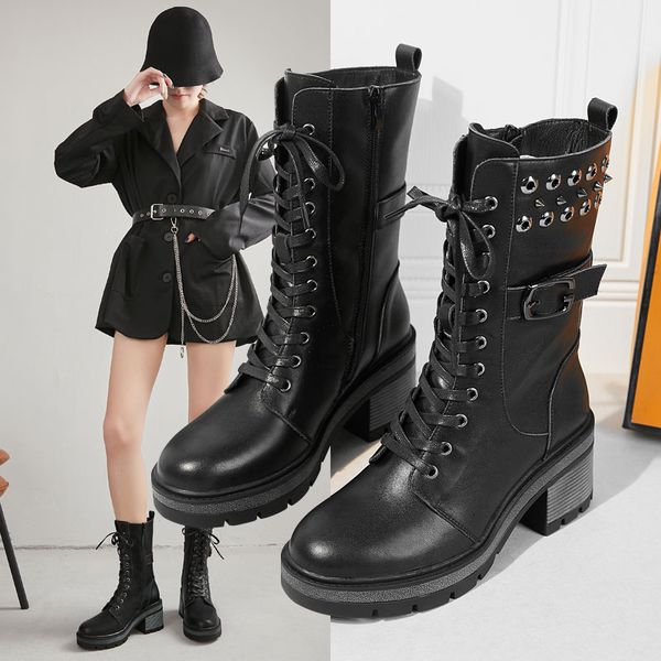 thick-heeled black martin boots womens fall 2020 cowhide casual british style knight boots mid-tube short boots trendy
thick-heeled black martin boots womens fall 2020 cowhide casual british style knight boots mid-tube short boots trendy