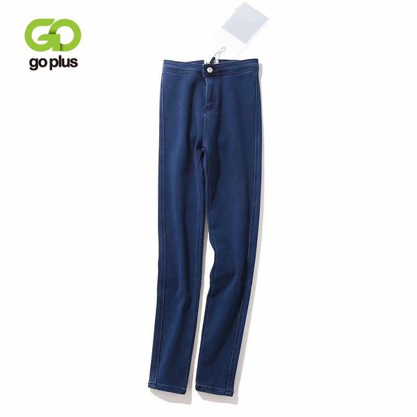 women's jeans goplus autumn winter warm for woman high waist plus size fleece pencil denim pants trousers female, Blue
women's jeans goplus autumn winter warm for woman high waist plus size fleece pencil denim pants trousers female, Blue