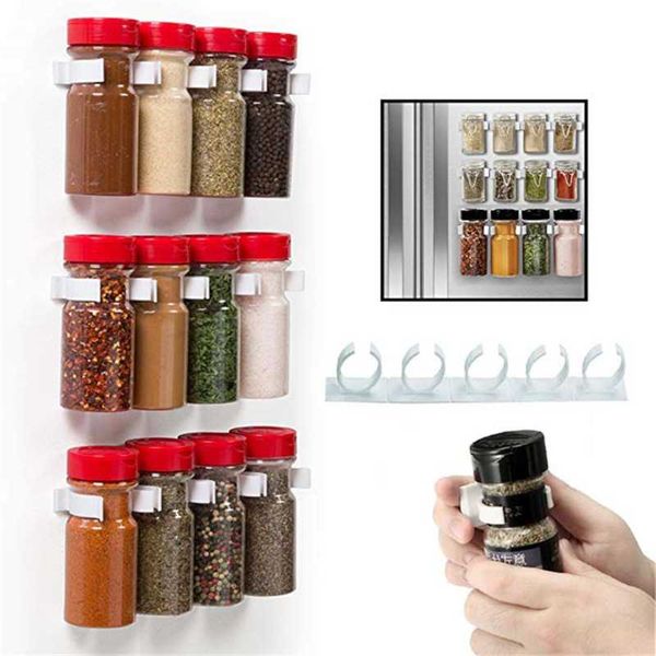 kitchen storage & organization 4 pcs rack wall mount ingredient spice bottle plastic clip cabinet door hooks jars holder tools
kitchen storage & organization 4 pcs rack wall mount ingredient spice bottle plastic clip cabinet door hooks jars holder tools