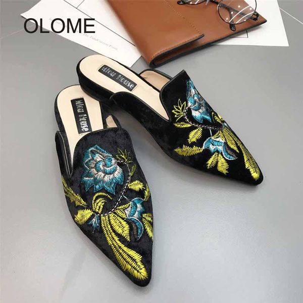 slippers 2021 summer shoes women embroidered mules elegant ladies fashion brand female retro chaussures zapatos de mujer, Black
slippers 2021 summer shoes women embroidered mules elegant ladies fashion brand female retro chaussures zapatos de mujer, Black
