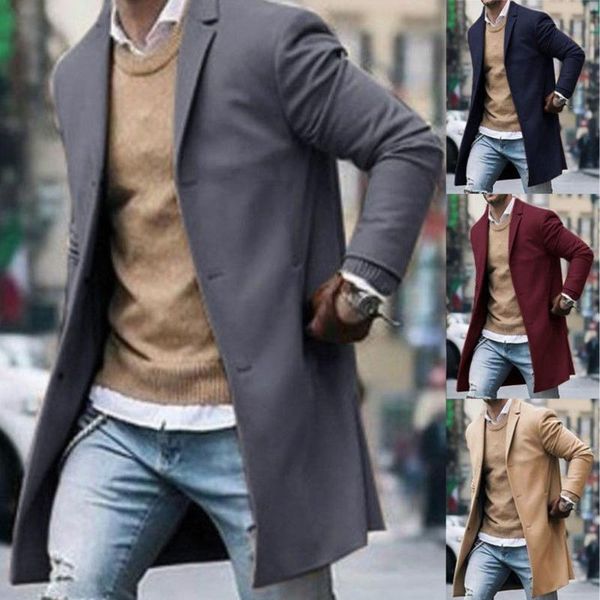 men's jackets fashion menwool coat winter 2021 autumn double-breasted lapel solid color casual overcoat long sleeve jacket, Black;brown
men's jackets fashion menwool coat winter 2021 autumn double-breasted lapel solid color casual overcoat long sleeve jacket, Black;brown