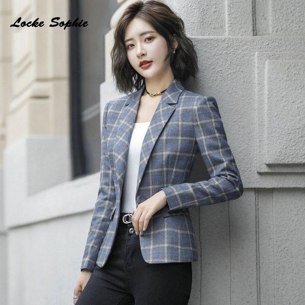 women's suits & blazers 1pcs women plus size slim fit coats 2021 winter cotton blend plaid jackets ladies skinny office coat, White;black
women's suits & blazers 1pcs women plus size slim fit coats 2021 winter cotton blend plaid jackets ladies skinny office coat, White;black