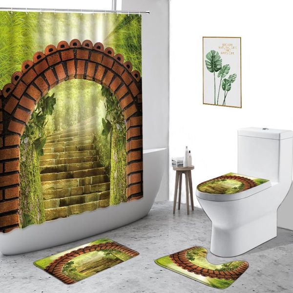 shower curtains forest arch door scenery curtain pink flowers green grass pastoral theme bathroom decor set non-slip carpet toilet cover
shower curtains forest arch door scenery curtain pink flowers green grass pastoral theme bathroom decor set non-slip carpet toilet cover
