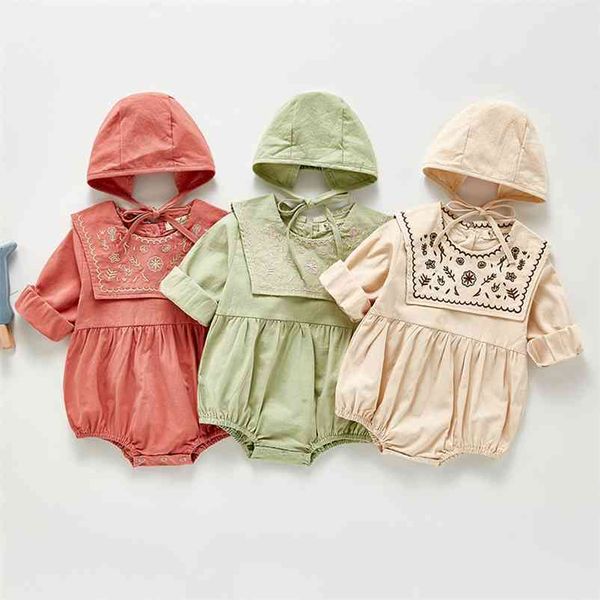 spring baby clothes girls romper autumn long sleeve embroidery girl rompers + hat jumpsuit 210521, Blue
spring baby clothes girls romper autumn long sleeve embroidery girl rompers + hat jumpsuit 210521, Blue