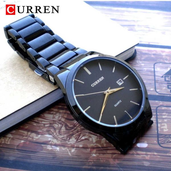 curren fashion simple men watch slim steel strap waterproof for quartz business clock 8106 relogio masculino 210728, Slivery;brown
curren fashion simple men watch slim steel strap waterproof for quartz business clock 8106 relogio masculino 210728, Slivery;brown