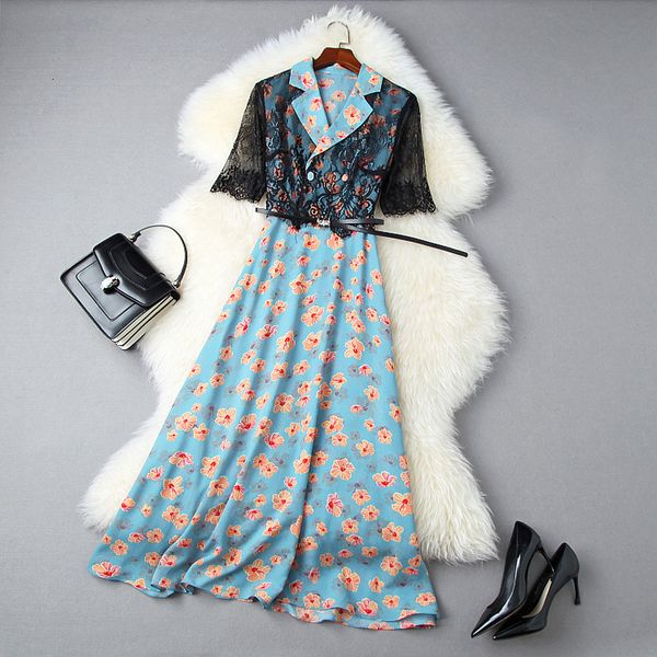 casual dresses summer 1/2 sleeve notched-lapel multicolor floral print lace panelled belted mid-calf dress elegant ll6t11046 916v, Black;gray
casual dresses summer 1/2 sleeve notched-lapel multicolor floral print lace panelled belted mid-calf dress elegant ll6t11046 916v, Black;gray