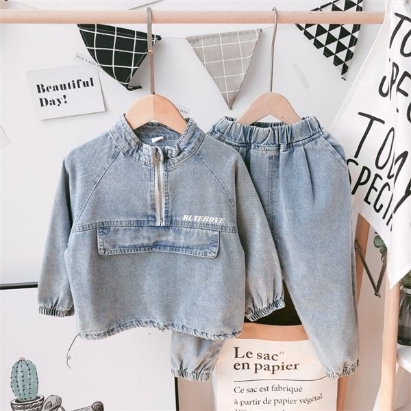 new kids set clothing sets casual printing long sleeve denim jacket jeans 2pcs autumn girl baby sport suit boys tracksuit 0927, White
new kids set clothing sets casual printing long sleeve denim jacket jeans 2pcs autumn girl baby sport suit boys tracksuit 0927, White