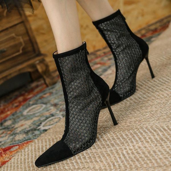 faux suede summer women ankle boots fashion pointed toe thin high heel short back zipper women's shoes black
faux suede summer women ankle boots fashion pointed toe thin high heel short back zipper women's shoes black