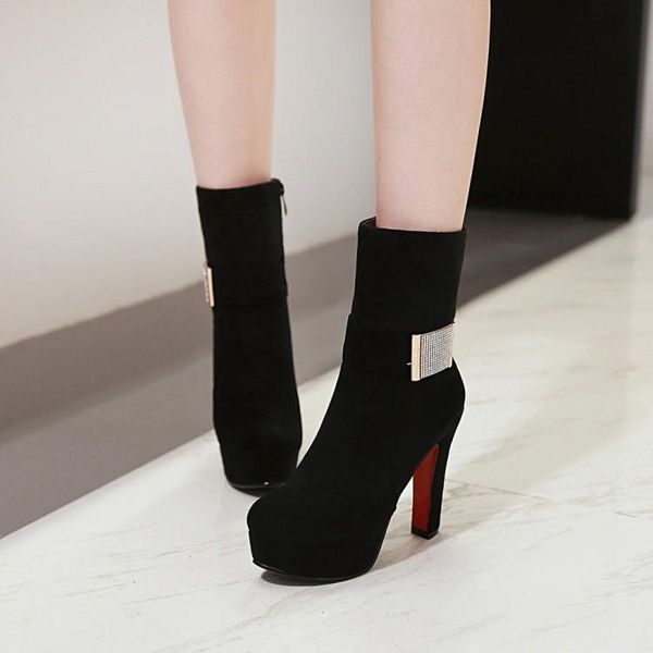 boots big size 9 10 11 12 women shoes ankle for ladies woman winter solid color round head side zipper, Black
boots big size 9 10 11 12 women shoes ankle for ladies woman winter solid color round head side zipper, Black