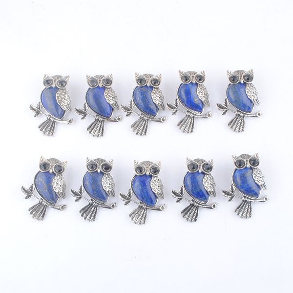 vintage copper plated owl cute pendant charm natural lapis lazuli stone for jewelry making necklace wholesale dn4550, Silver
vintage copper plated owl cute pendant charm natural lapis lazuli stone for jewelry making necklace wholesale dn4550, Silver