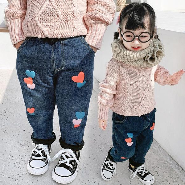 winter girls cotton jeans children's bounce pants fashion denim trousers kids warm bottoms, Blue
winter girls cotton jeans children's bounce pants fashion denim trousers kids warm bottoms, Blue