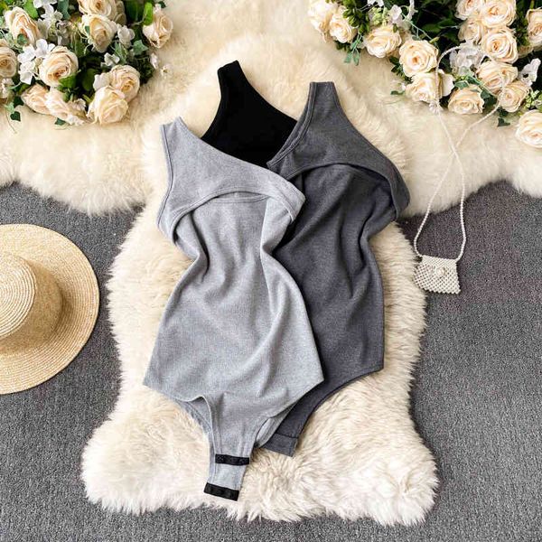 women's jumpsuits & rompers foamlina knitted bodysuit solid one shoulder sleeveless hollow out front skinny jumpsuit summer s, Black;white
women's jumpsuits & rompers foamlina knitted bodysuit solid one shoulder sleeveless hollow out front skinny jumpsuit summer s, Black;white
