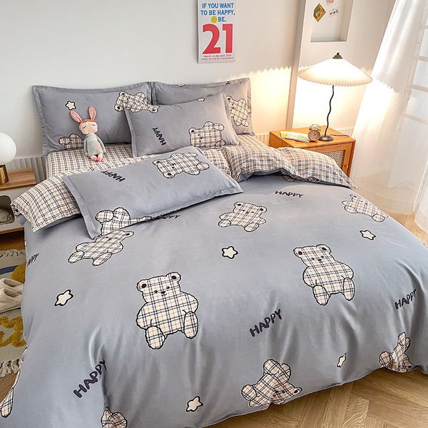 simple fitted sheet style thickened pure cotton ground wool four small frh quilt cover dormitory bedding three piece set
simple fitted sheet style thickened pure cotton ground wool four small frh quilt cover dormitory bedding three piece set