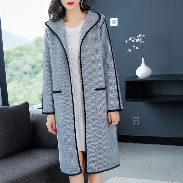 women's wool & blends kmetram winter jacket real coat female double side en hooded korean long s manteau femme my, Black
women's wool & blends kmetram winter jacket real coat female double side en hooded korean long s manteau femme my, Black