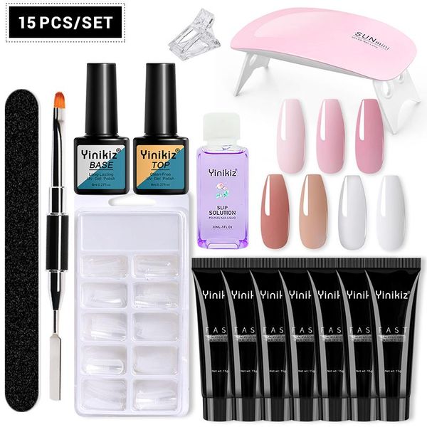 nail gel poly uv set with lamp extension kit all for manicure acrylic solution uv/led builder polish art d, Red;pink
nail gel poly uv set with lamp extension kit all for manicure acrylic solution uv/led builder polish art d, Red;pink