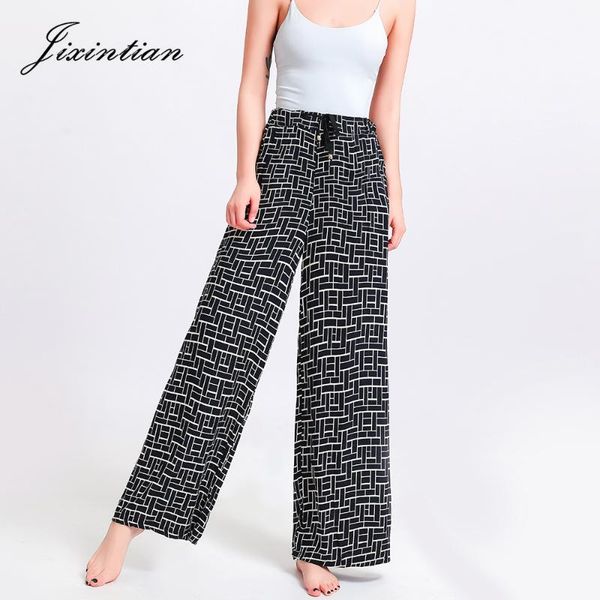 women's pants & capris jixintian street style long square patterns printed wide leg rayon drawstring trousers pockets breathable summer, Black;white
women's pants & capris jixintian street style long square patterns printed wide leg rayon drawstring trousers pockets breathable summer, Black;white