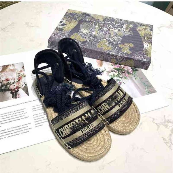 family high version fisherman's sandals old flower letter embroidery straw hemp rope breathable thick bottom cross strap women's, Black
family high version fisherman's sandals old flower letter embroidery straw hemp rope breathable thick bottom cross strap women's, Black