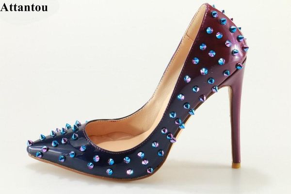 woman high heels pumps stiletto thin heeled women's shoes pointed toe colorful rivets wedding size 35-46 dress, Black
woman high heels pumps stiletto thin heeled women's shoes pointed toe colorful rivets wedding size 35-46 dress, Black