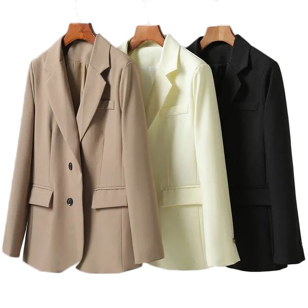 women's suits & blazers single row button jacket, casual korean loose suit, overalls, spring and autumn, White;black
women's suits & blazers single row button jacket, casual korean loose suit, overalls, spring and autumn, White;black