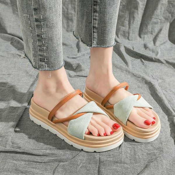 slippers 2021 fashion platform high heels mules casual outdoor beach slides flip flops sandals summer women wedges, Black
slippers 2021 fashion platform high heels mules casual outdoor beach slides flip flops sandals summer women wedges, Black