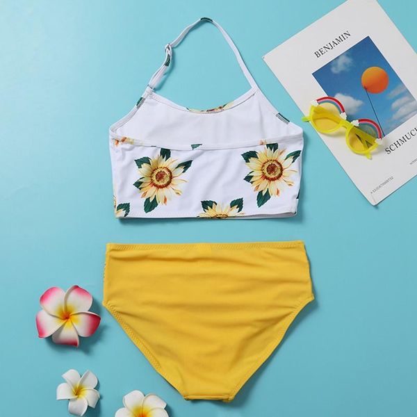 the summer 2pcs breathable little girls swimwear suit, children creative sunflower printing hanging neck split swimsuit set one-pieces, Black
the summer 2pcs breathable little girls swimwear suit, children creative sunflower printing hanging neck split swimsuit set one-pieces, Black