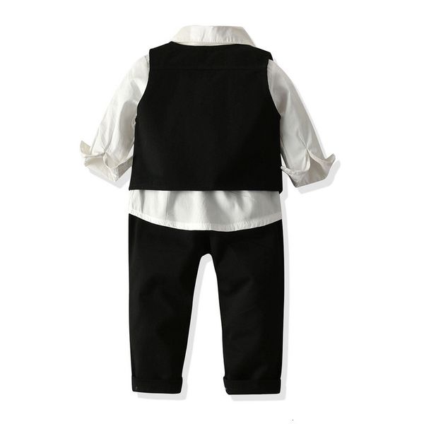 autumn and winter children's gentleman suit bow tie shirt elastic belt pants lined vest multi piece set, Blue
autumn and winter children's gentleman suit bow tie shirt elastic belt pants lined vest multi piece set, Blue