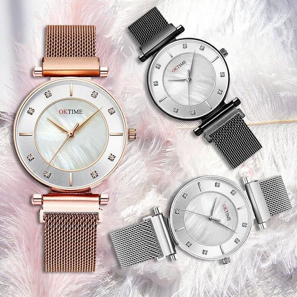 fashion women watch quartz with magnetic buckle simple classic business for girls tc21 wristwatches, Slivery;brown
fashion women watch quartz with magnetic buckle simple classic business for girls tc21 wristwatches, Slivery;brown