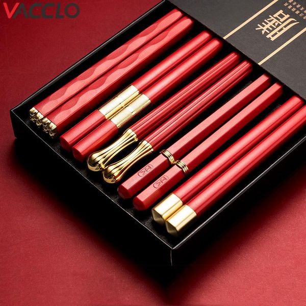 chopsticks vacclo 5pairs red alloy korean style metal chopstick dessert dinner home tableware kitchen tool portable reusable
chopsticks vacclo 5pairs red alloy korean style metal chopstick dessert dinner home tableware kitchen tool portable reusable