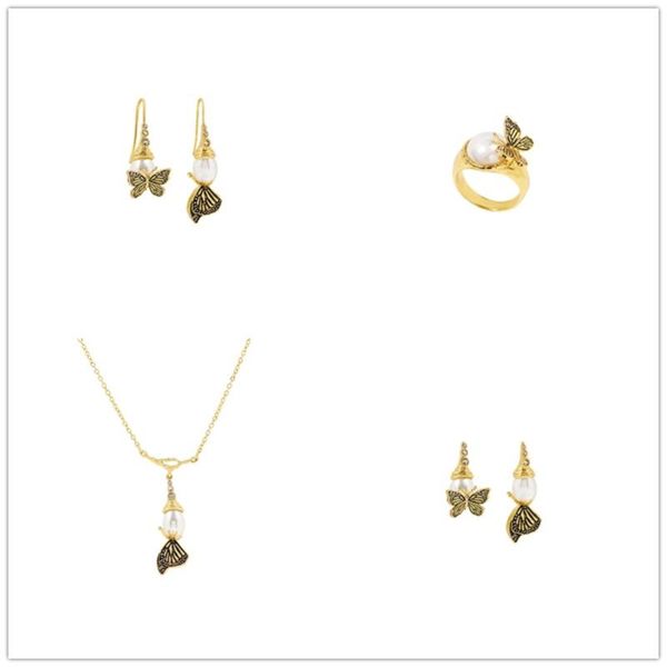 earrings & necklace butterfly ring set wholesale vintage jewelry for woman 2021 trend, Silver
earrings & necklace butterfly ring set wholesale vintage jewelry for woman 2021 trend, Silver