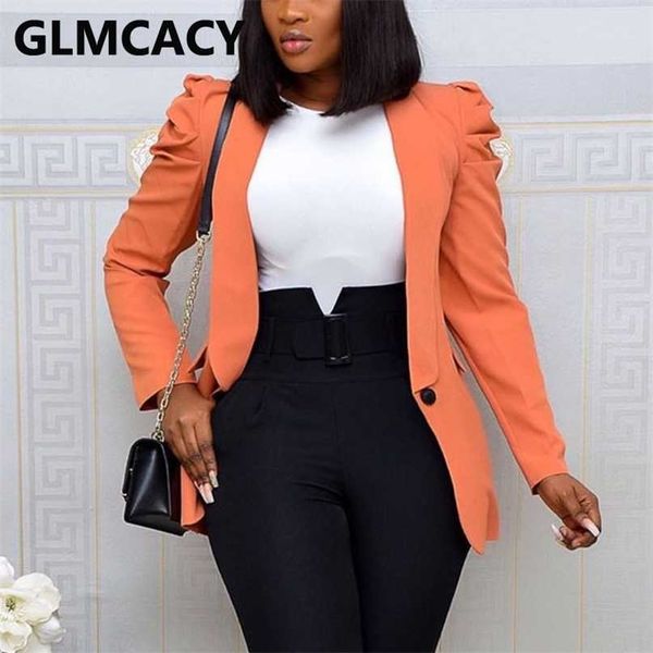 women oversize single breasted long sleeve blazer elegant office lady workwear 211122, White;black
women oversize single breasted long sleeve blazer elegant office lady workwear 211122, White;black