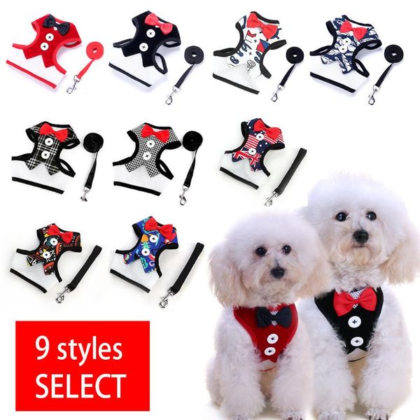 dog collars & leashes vest-style bowknot banquet pet chest strap harness and leash suit cat vest net-shaped padding supplies
dog collars & leashes vest-style bowknot banquet pet chest strap harness and leash suit cat vest net-shaped padding supplies