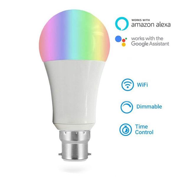 bulbs wifi smart led light bulb b22 color table lamp 11w warm white rgb wireless voice control by echo alexa and google assistant home
bulbs wifi smart led light bulb b22 color table lamp 11w warm white rgb wireless voice control by echo alexa and google assistant home