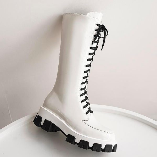 boots qplyxco2021 arrival brand women lace up round toe platform knee high fashion solid color womens female, Black
boots qplyxco2021 arrival brand women lace up round toe platform knee high fashion solid color womens female, Black