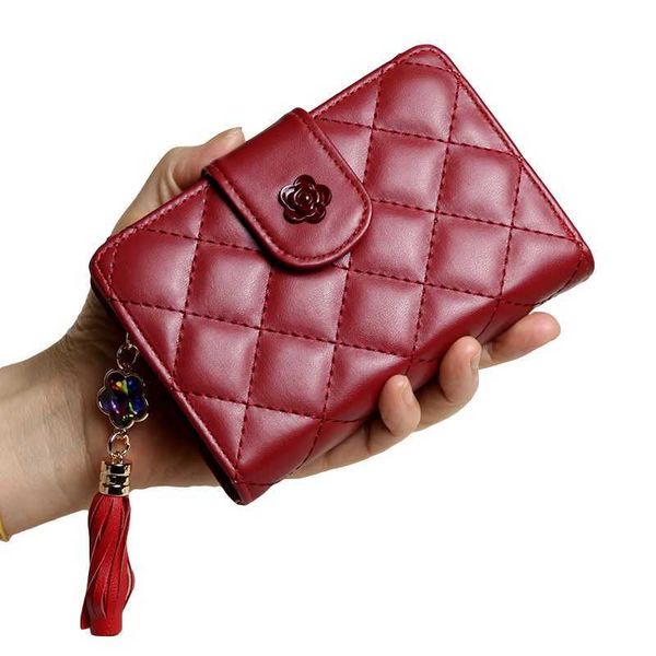 women's wallet fashion small monedero mujer tassels zipper wallet coin purse portfel damski luxury women 211008, Red;black
women's wallet fashion small monedero mujer tassels zipper wallet coin purse portfel damski luxury women 211008, Red;black