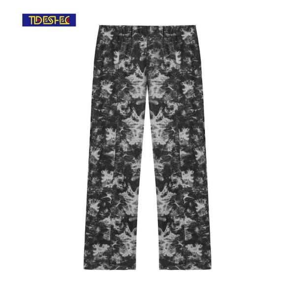 men's jeans harajuku retro tie-dye casual pants elastic waist fashion trousers baggy denim streetwear hip hop, Blue
men's jeans harajuku retro tie-dye casual pants elastic waist fashion trousers baggy denim streetwear hip hop, Blue