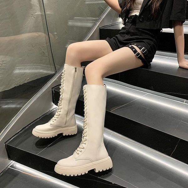 boots slim knee high platform women shoes pu leather thick sole long chunky round toe thigh black beige
boots slim knee high platform women shoes pu leather thick sole long chunky round toe thigh black beige