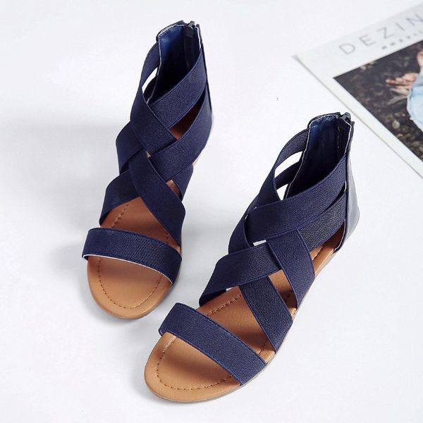 sandals summer ladies rome shoes women cross elastic strap back zipper fashion open toe low heel sandal for girls big size retro j, Black
sandals summer ladies rome shoes women cross elastic strap back zipper fashion open toe low heel sandal for girls big size retro j, Black