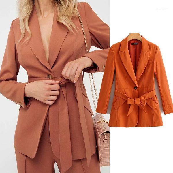 women's suits & blazers 2021 bouble belt bow tie nortched collar blazer women single button pocket casual feminino, White;black
women's suits & blazers 2021 bouble belt bow tie nortched collar blazer women single button pocket casual feminino, White;black