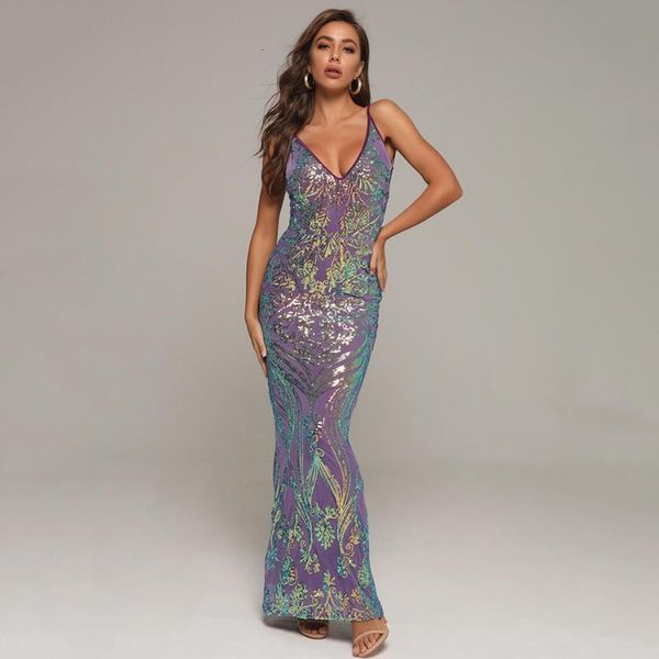 casual dresses women purple runway bodycon long dress spaghetti strap v-neck sequin club evening party wn05, Black;gray
casual dresses women purple runway bodycon long dress spaghetti strap v-neck sequin club evening party wn05, Black;gray