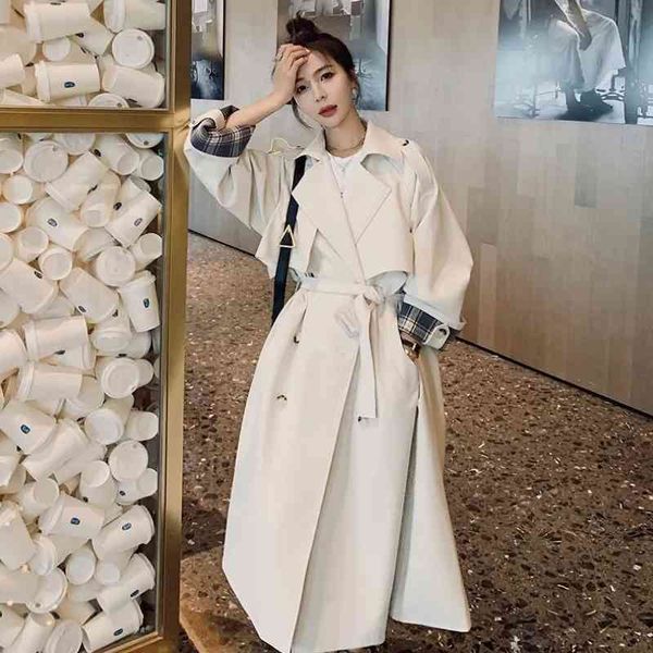 women's jackets fashion women windbreaker plus sashes elegant mid-length autumn loose casual lapel long sleeve female trench korean ves, Black;brown
women's jackets fashion women windbreaker plus sashes elegant mid-length autumn loose casual lapel long sleeve female trench korean ves, Black;brown