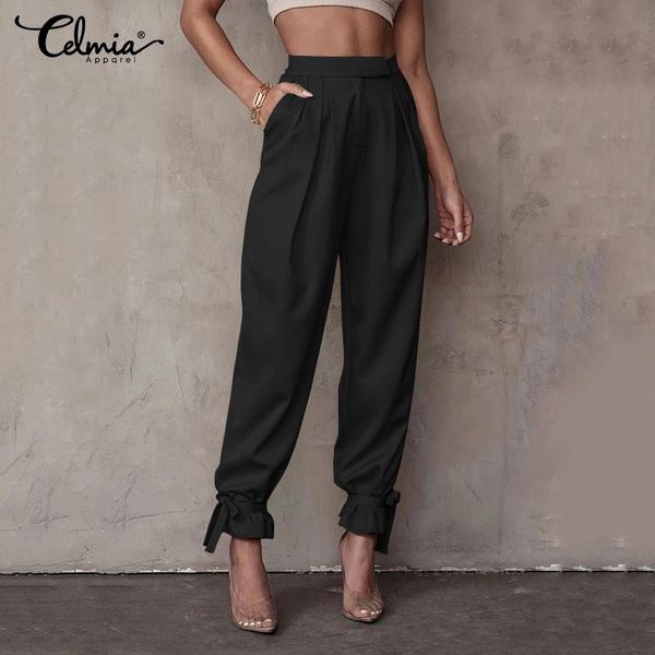 women's pants & capris fashion harem celmia elegant office lady trousers 2021 autumn high waist casual solid loose satin party pantalon, Black;white
women's pants & capris fashion harem celmia elegant office lady trousers 2021 autumn high waist casual solid loose satin party pantalon, Black;white