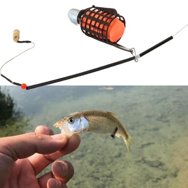 fish bait feeder portable wear-resistant metal fishing lure cage with line hooks for lovers
fish bait feeder portable wear-resistant metal fishing lure cage with line hooks for lovers