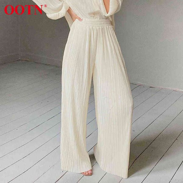 ootn khaki pleated wide leg pants women trousers elegant casual palazzo pants elastic high waist ruched oversized pants ladies 210413, Black;white
ootn khaki pleated wide leg pants women trousers elegant casual palazzo pants elastic high waist ruched oversized pants ladies 210413, Black;white