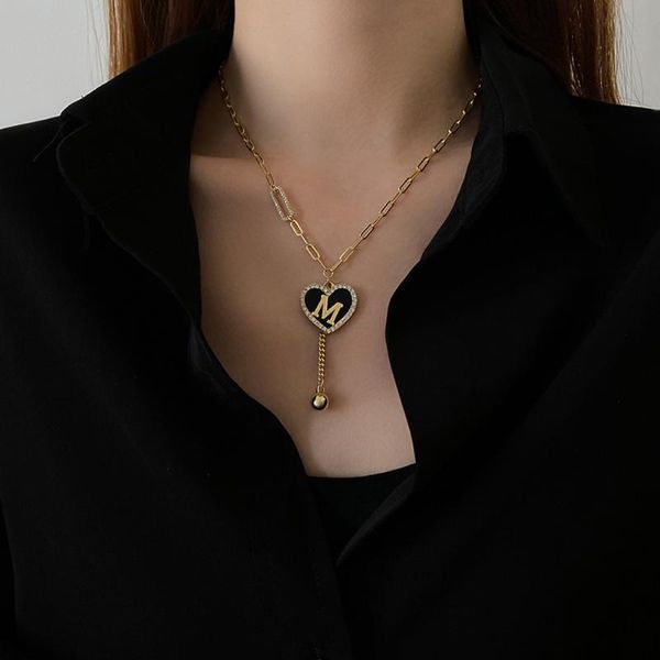 pendant necklaces 2021 love letter necklace fashion temperament choker net red personality simple, Silver
pendant necklaces 2021 love letter necklace fashion temperament choker net red personality simple, Silver