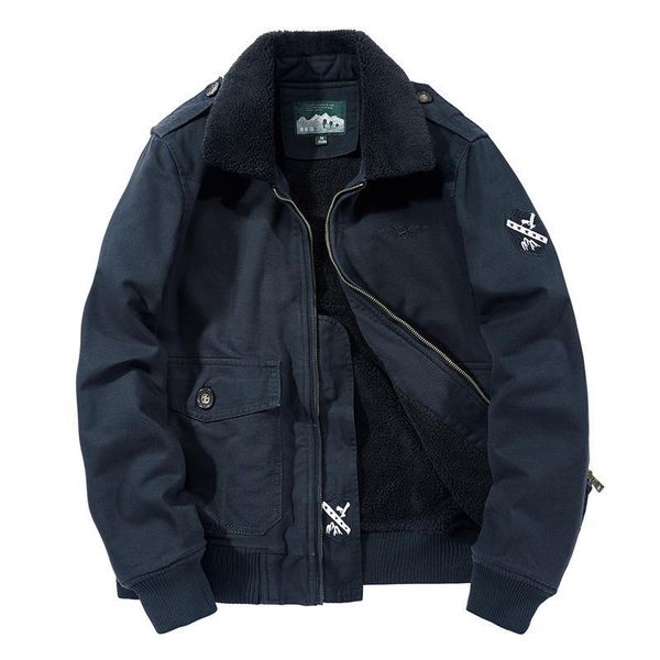 outdoor jackets&hoodies winter lapel lambs wool coat men's plus velvet padded pilot military jacket, Blue;black
outdoor jackets&hoodies winter lapel lambs wool coat men's plus velvet padded pilot military jacket, Blue;black