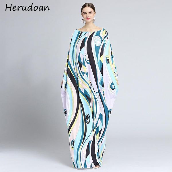 herudoan fashion runway autumn dress women o neck geometric printed bohemian vacation loose ladies maxi long casual dresses, Black;gray
herudoan fashion runway autumn dress women o neck geometric printed bohemian vacation loose ladies maxi long casual dresses, Black;gray