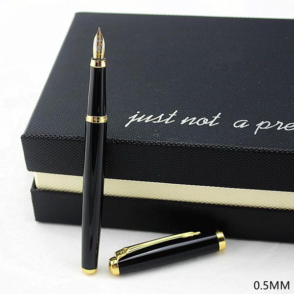 black blue extra fine nib 0.5 fountain pen luxury metal ink pens for gift office supplies writing stationery
black blue extra fine nib 0.5 fountain pen luxury metal ink pens for gift office supplies writing stationery