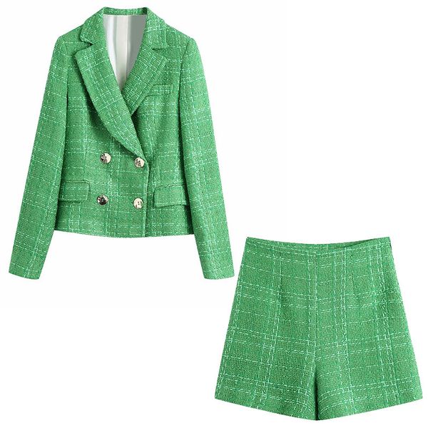 za women tweed texture 2 pieces set long sleeve notched neck blazer shorts suit chic lady fashion casual 210517, White
za women tweed texture 2 pieces set long sleeve notched neck blazer shorts suit chic lady fashion casual 210517, White