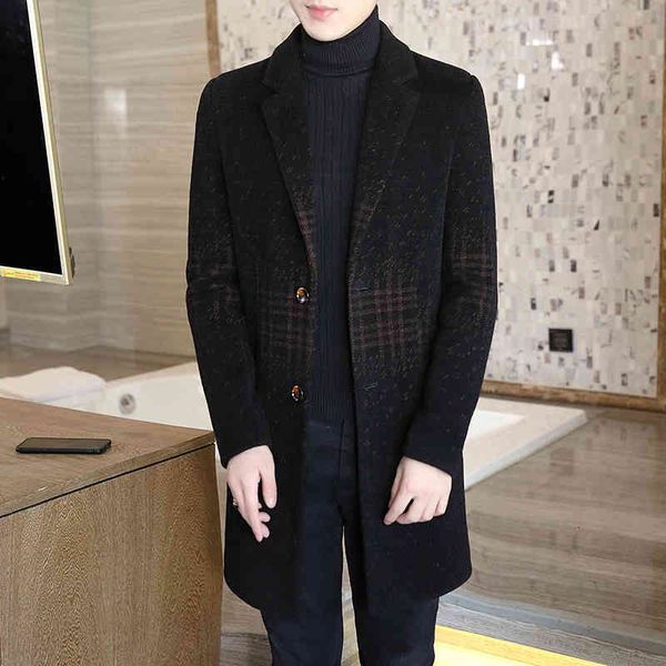 men's wool & blends autumn and man's winter jacket, woolen sweater with a turtleneck eseq, Black
men's wool & blends autumn and man's winter jacket, woolen sweater with a turtleneck eseq, Black